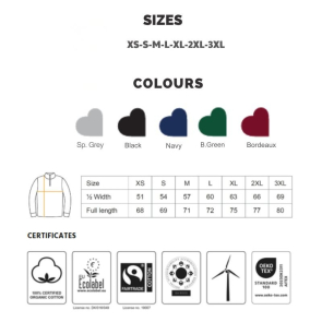 Unisex Quarter Zip Sweatshirt