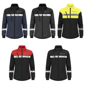 Light Weight Recycled Jacket with Hi-Viz Trim (Women's Fit)