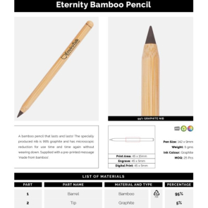 Eternity Bamboo Pencil