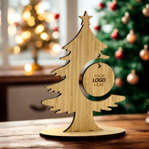 Bamboo Freestanding Tree with Bamboo Hanging Bauble