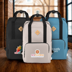 Majesty 300D rPET 38cm Laptop Adjustable Strap Backpack 16L