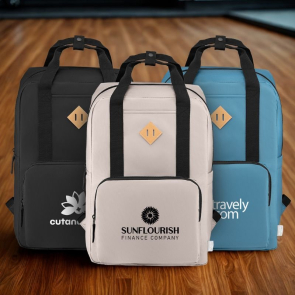 Majesty 300D rPET 38cm Laptop Adjustable Strap Backpack 16L