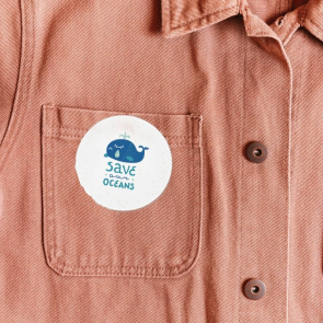Seeded Paper Button Badges