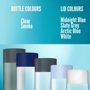 Aqua Water Bottle With Screw Top Lid