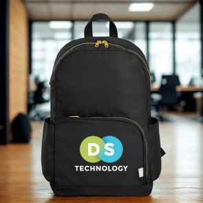 Kora rPET Laptop Backpack with Dual Pocket Gold Zip 20L