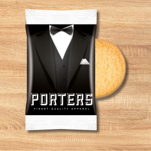 Flow Wraped Mini Shortbread Biscuit or Maryland Cookie