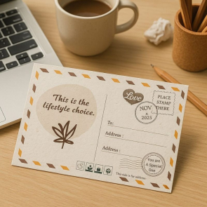 Seeded Paper Postcard A7