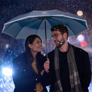 Mini Golf Umbrella with Reflective Piping