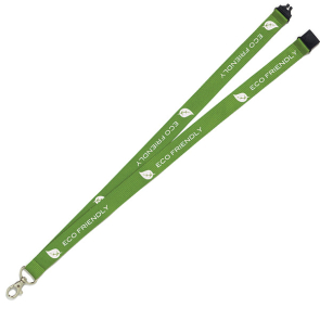 Eco Friendly Bamboo Screen Printed Lanyard 20mm