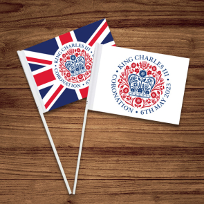 Paper Handwaving Flags with Union Jack