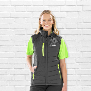 Black Compass Padded Softshell Gilet