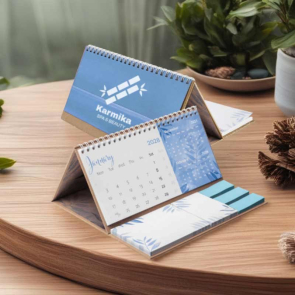Kraft Wiro Calendar Pod with Full Colour Printing