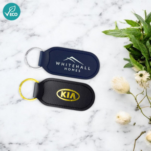 Large Cigar Shaped Leather Key fob