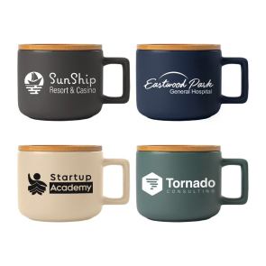 Café Virtuoso Ceramic Mug with Bamboo Lid 355ml