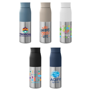 Borealis Recycled Stainless Steel Twist Lid Bottle 650 ml
