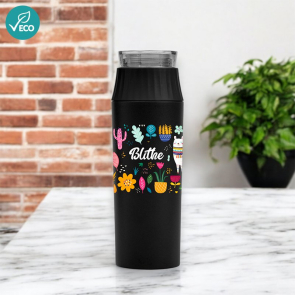 Majesty Recycled Stainless Steel Straw Bottle 590ml