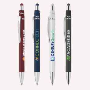 Orbit Spinner Chrome and Metal Pen With Stylus