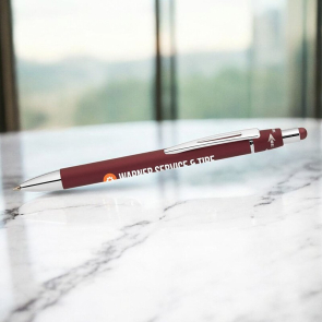 Orbit Spinner Chrome and Metal Pen With Stylus
