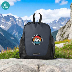 Jotun Recycled Polyester Pocketed Drawstring Bag 10L