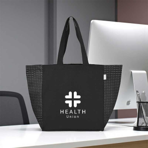 Toronto 8oz Recycled Cotton Chevron Tote Bag 17L