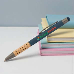 Bowie Bamboo Grip Pen with Stylus