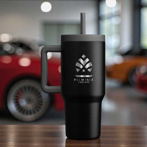 Grosche Aspen Stainless Steel Insulated Straw Mug 945ml