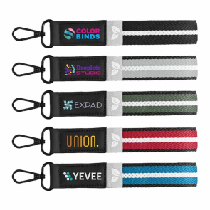 Newport Woven Chevron Snap Trigger Keychain 