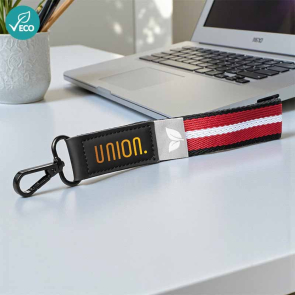 Newport Woven Chevron Snap Trigger Keychain 