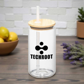 Cádiz Glass Bamboo Lid Tumbler 500ml