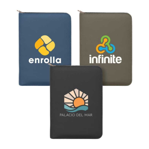 Aurelia Recycled Gold Zip Portfolio A5