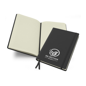 A5 Casebound Notebook with Elastic Strap