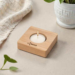 Bamboo Tealight Holder 