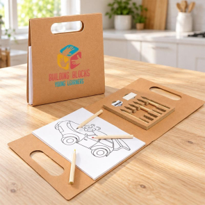 Colouring Set in Cardboard Carry Case