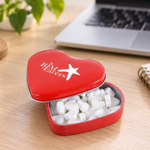 Heart Shaped Mint Tin 23g