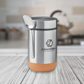 Bettna Storage Jar and Spoon with Cork Base