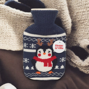 Hot Water Bottle With Christmas Themed Jersey