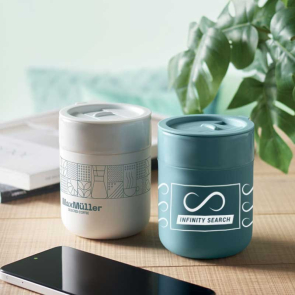 Ceramic Tumbler with Spill Proof Lid 330ml