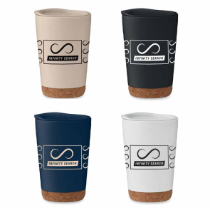 Double Wall Tumbler With Cork Base 300ml