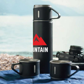 Flask with 3 Cups 420ml