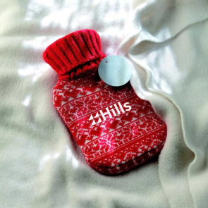 Hot Water Bottle With Nordic Design Sock 310ml