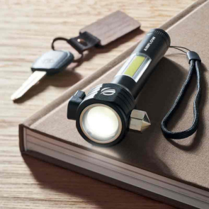 Torch with Emergency Hammer and Seat Belt Cutter