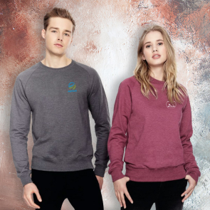 Earth Positive Men's / Unisex Recycled Raglan Sweatshirt