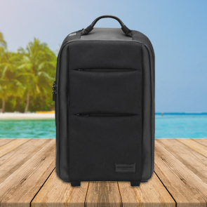 SCX.design L20 Business Laptop Trolley Backpack in Solid black