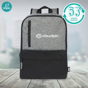 Reclaim 15" GRS Recycled Two-Tone Laptop Backpack 14L