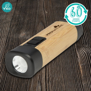 Kuma Bamboo/RCS Recycled Plastic Torch With Carabiner
