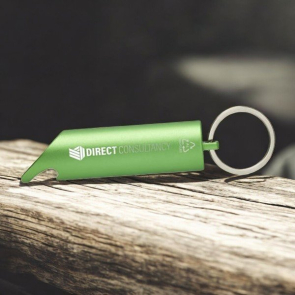 Flare RCS Recycled Aluminium IPX LED Light And Bottle Opener With Keychain