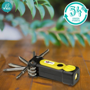 Octo 8-in-1 RCS Recycled Plastic Screwdriver Set With Torch