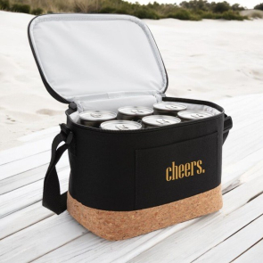 Two Tone Cooler Bag with Cork Detail 