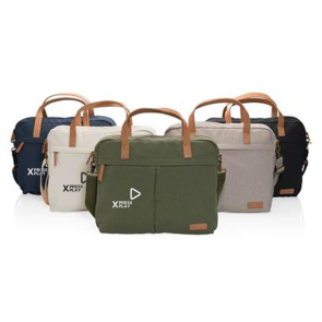 Impact AWARE™ 16oz Recycled Canvas Laptop Bag