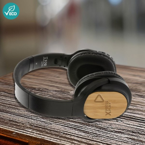 RCS and Sustainably Sourced Bamboo Elite Foldable Wireless Headphone